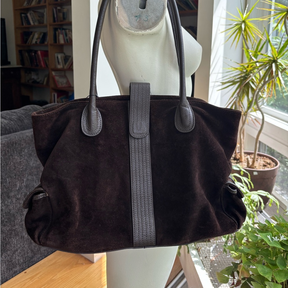 J. Crew Brown Suede Tote Bag
